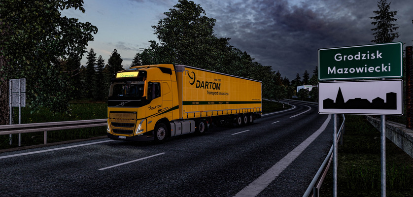 Wirtualny Dartom w grze Euro Truck Simulator 2