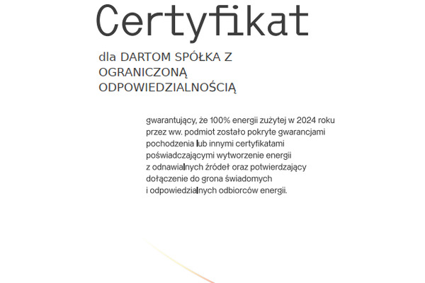 Zielona energia w Dartomie